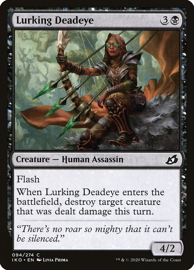 Lurking Deadeye – Common Magic: The Gathering card from Ikoria: Lair of Behemoths (#94)