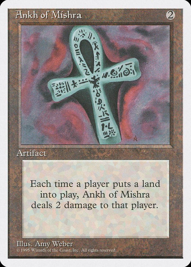 Ankh of Mishra – Rare Magic: The Gathering card from Fourth Edition (#294)