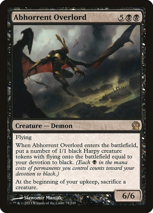 Abhorrent Overlord – Rare Magic: The Gathering card from Theros (#75)