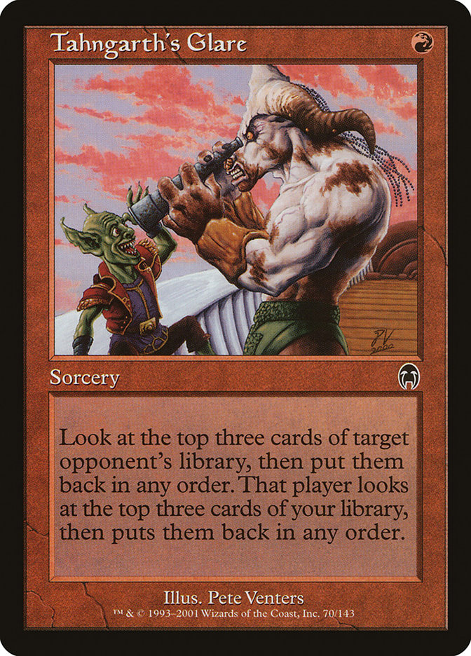 Tahngarth's Glare – Common Magic: The Gathering card from Apocalypse (#70)