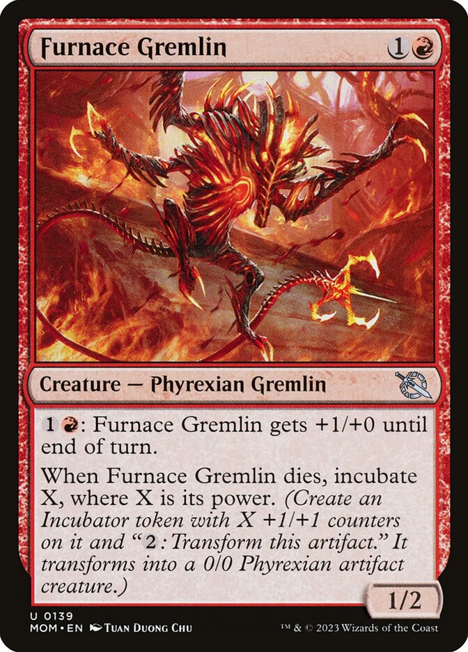 Furnace Gremlin – Uncommon Magic: The Gathering card from March of the Machine (#139)