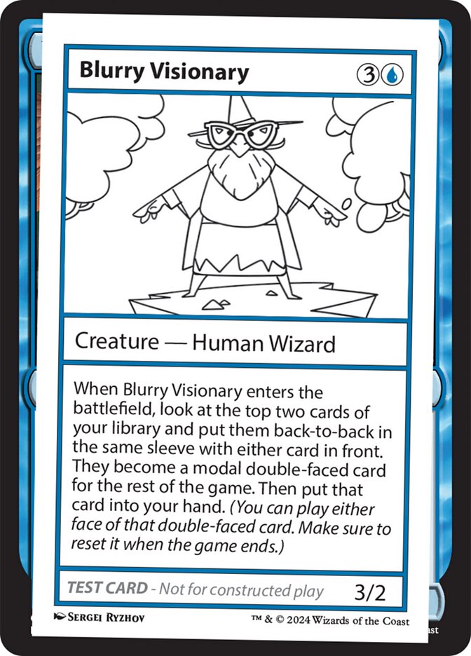 Blurry Visionary – Rare Magic: The Gathering card from Mystery Booster 2 (#526)