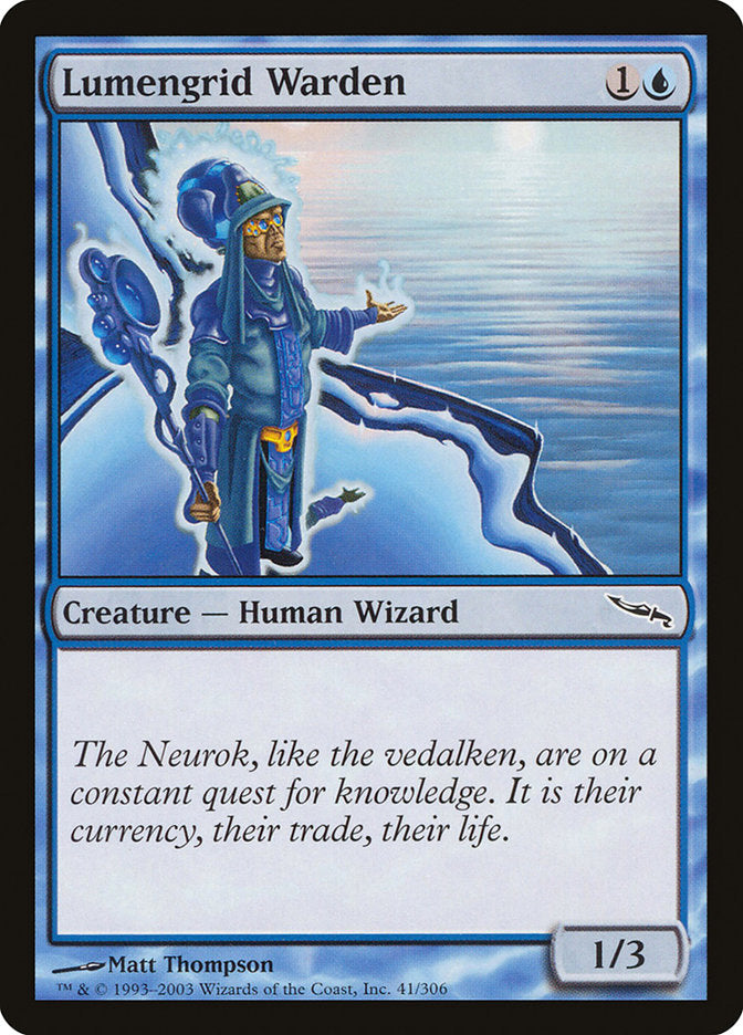 Lumengrid Warden – Common Magic: The Gathering card from Mirrodin (#41)