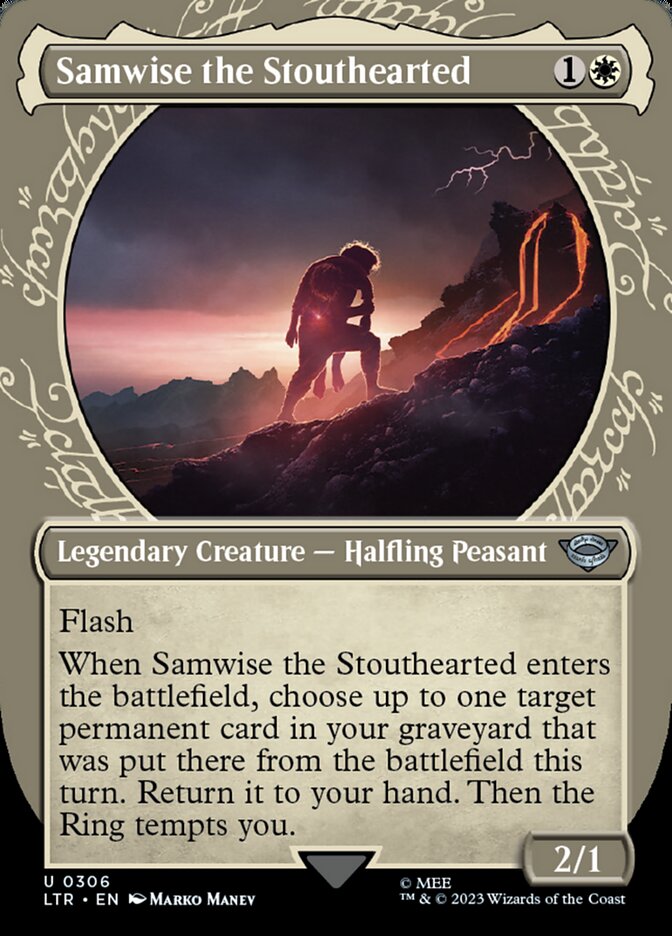 Samwise the Stouthearted – Uncommon Magic: The Gathering card from The Lord of the Rings: Tales of Middle-earth (#306)