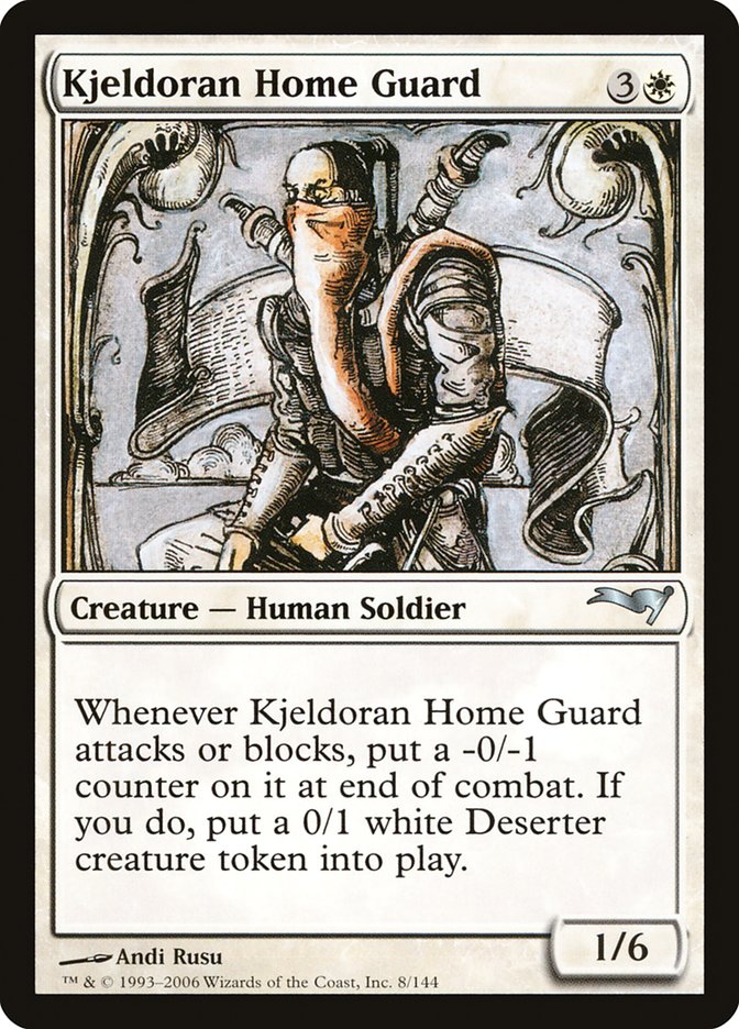 Kjeldoran Home Guard – Uncommon Magic: The Gathering card from Coldsnap Theme Decks (#8)