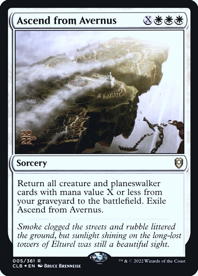 Ascend from Avernus – Rare Magic: The Gathering card from Battle for Baldur's Gate Promos (#5s)