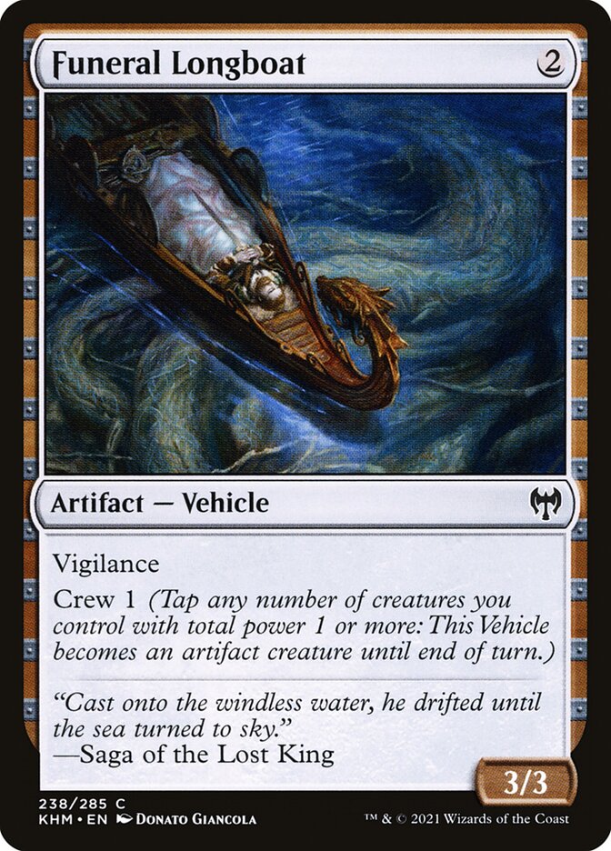 Funeral Longboat – Common Magic: The Gathering card from Kaldheim (#238)