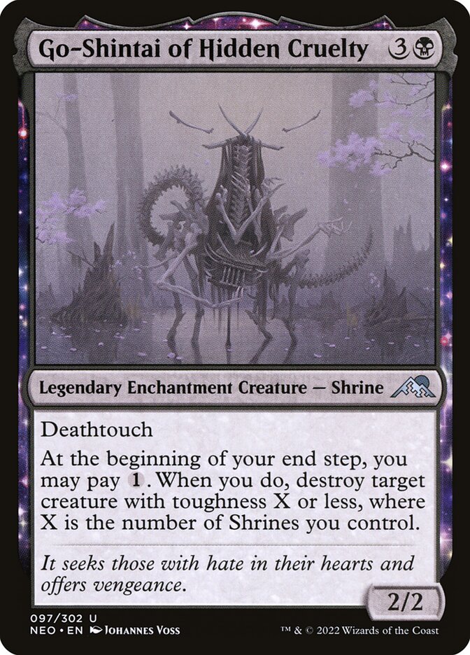 Go-Shintai of Hidden Cruelty – Uncommon Magic: The Gathering card from Kamigawa: Neon Dynasty (#97)