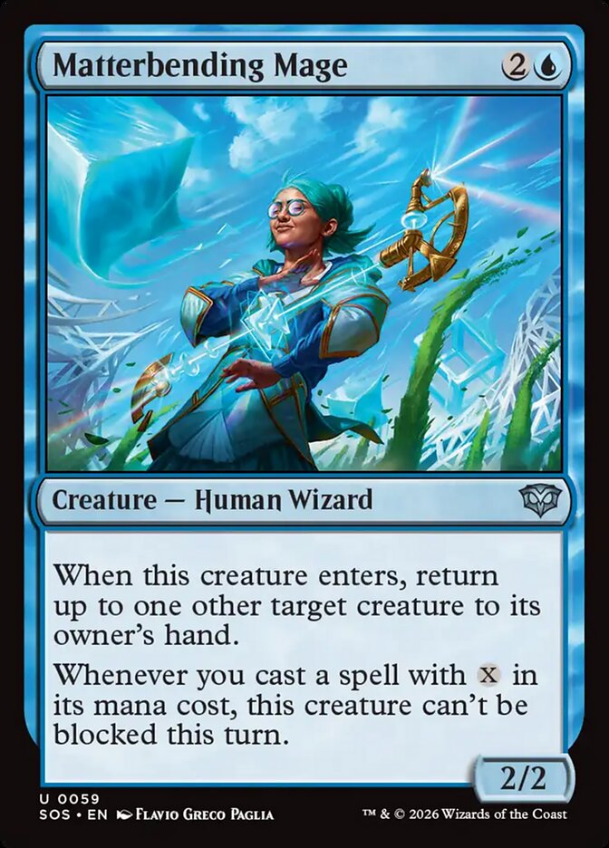 Matterbending Mage – Uncommon Magic: The Gathering card from Secrets of Strixhaven (#59)