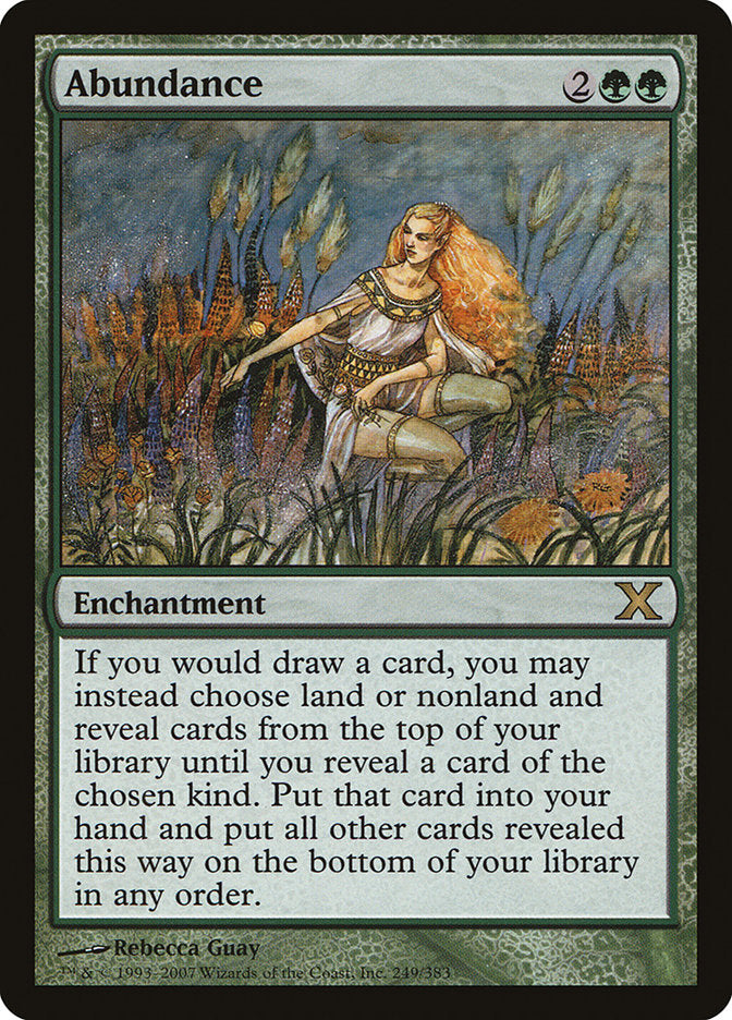 Abundance – Rare Magic: The Gathering card from Tenth Edition (#249)