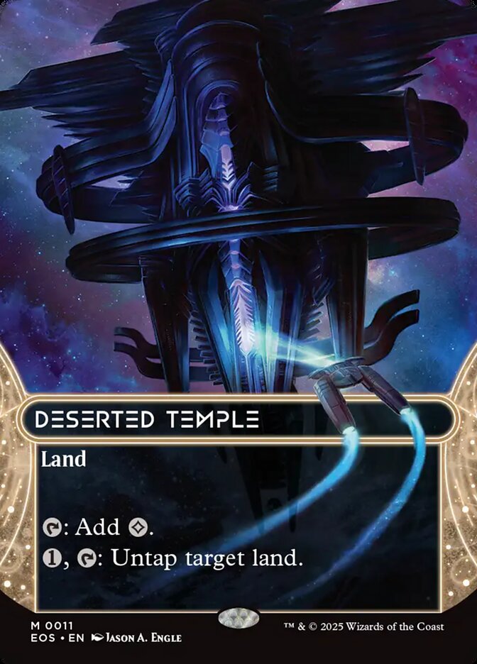 Deserted Temple – Mythic Magic: The Gathering card from Edge of Eternities: Stellar Sights (#11)
