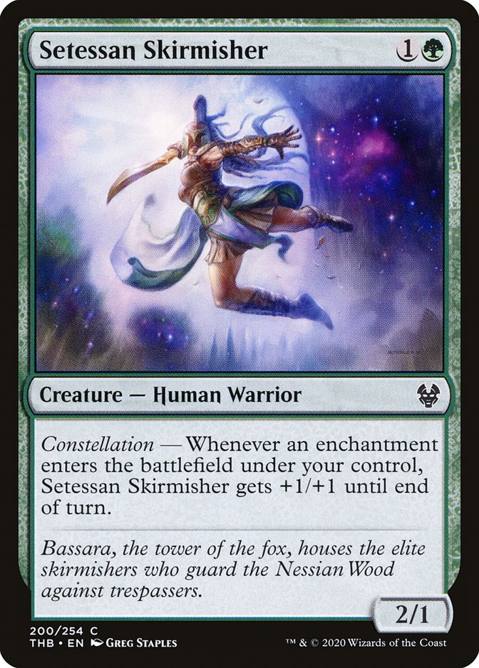 Setessan Skirmisher – Common Magic: The Gathering card from Theros Beyond Death (#200)
