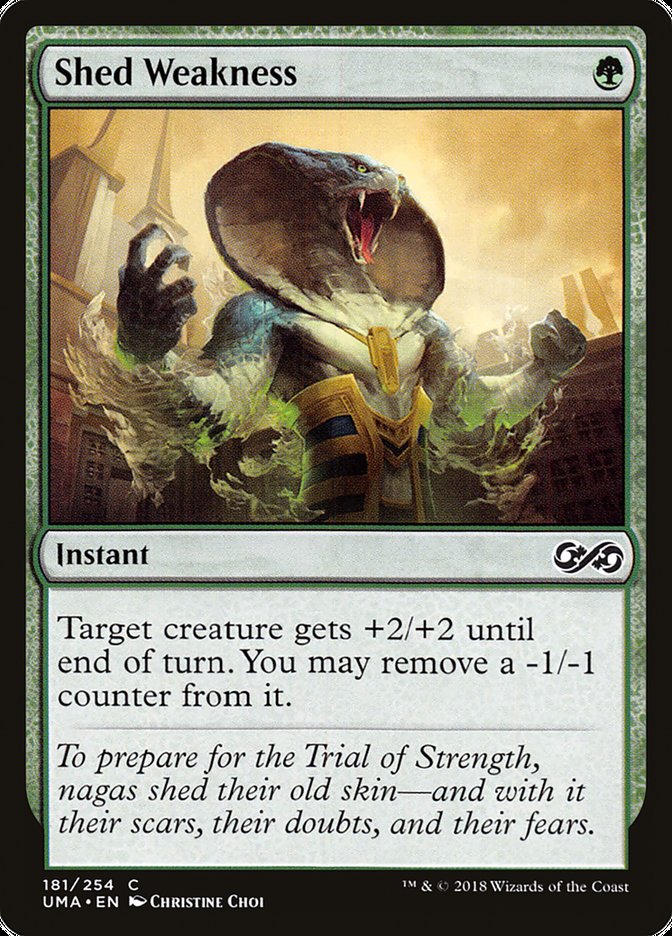 Shed Weakness – Common Magic: The Gathering card from Ultimate Masters (#181)