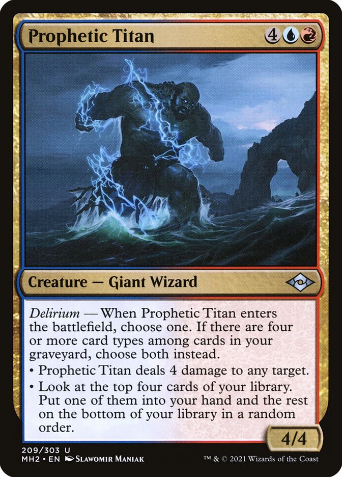 Prophetic Titan – Uncommon Magic: The Gathering card from Modern Horizons 2 (#209)