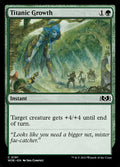 Titanic Growth – Common Magic: The Gathering card from Wilds of Eldraine (#191)