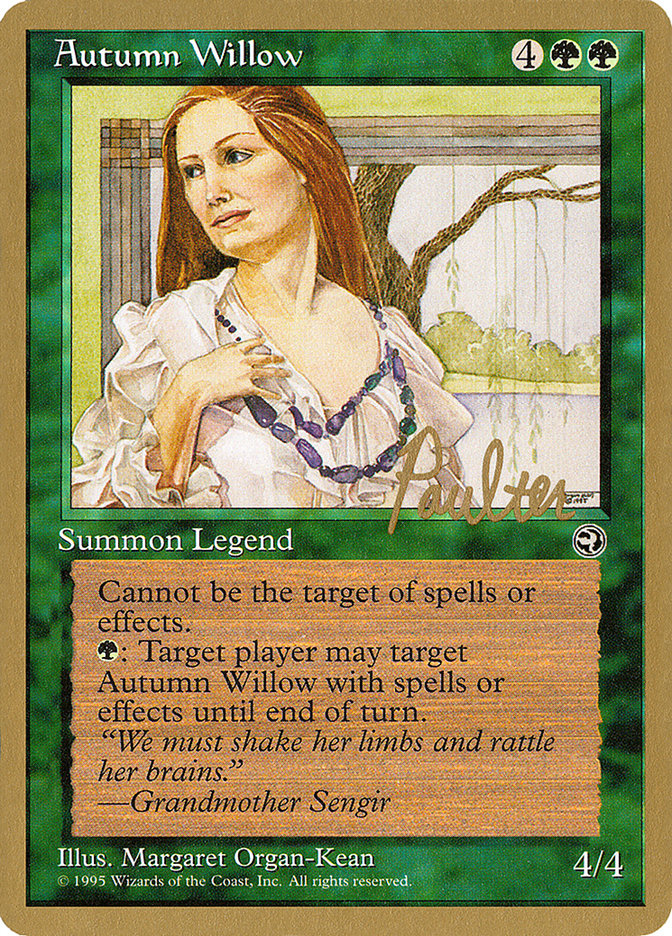 Autumn Willow – Rare Magic: The Gathering card from Pro Tour Collector Set (#pp83)