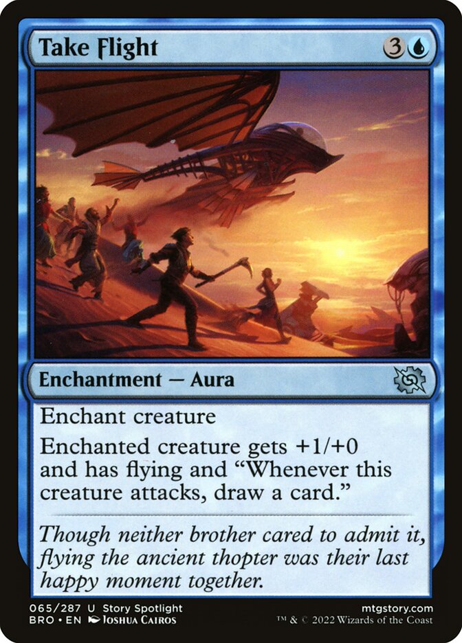 Take Flight – Uncommon Magic: The Gathering card from The Brothers' War (#65)
