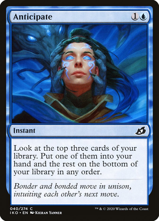 Anticipate – Common Magic: The Gathering card from Ikoria: Lair of Behemoths (#40)