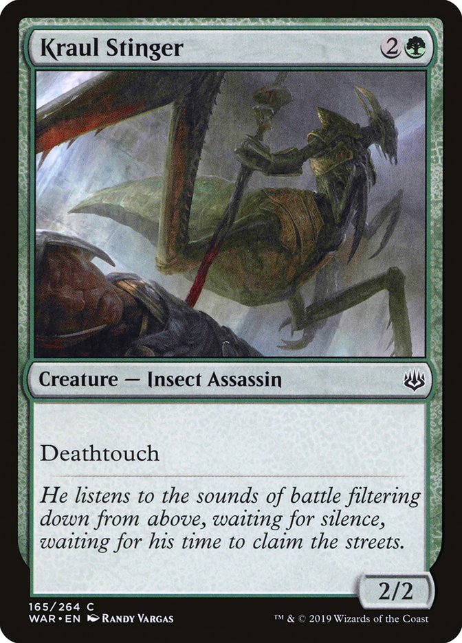 Kraul Stinger – Common Magic: The Gathering card from War of the Spark (#165)