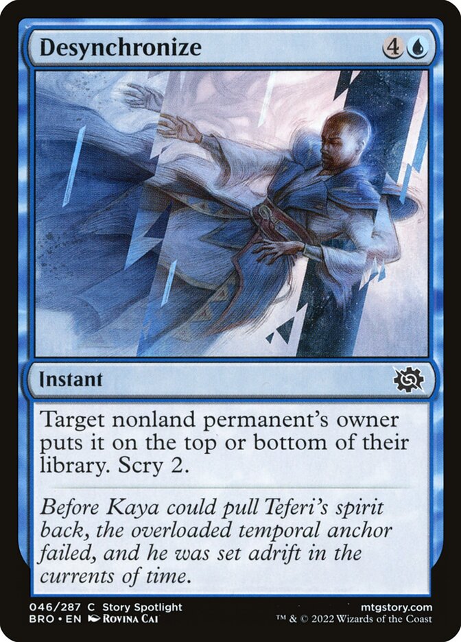 Desynchronize – Common Magic: The Gathering card from The Brothers' War (#46)