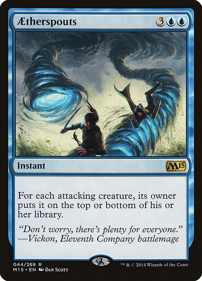 Aetherspouts – Rare Magic: The Gathering card from Magic 2015 (#44)