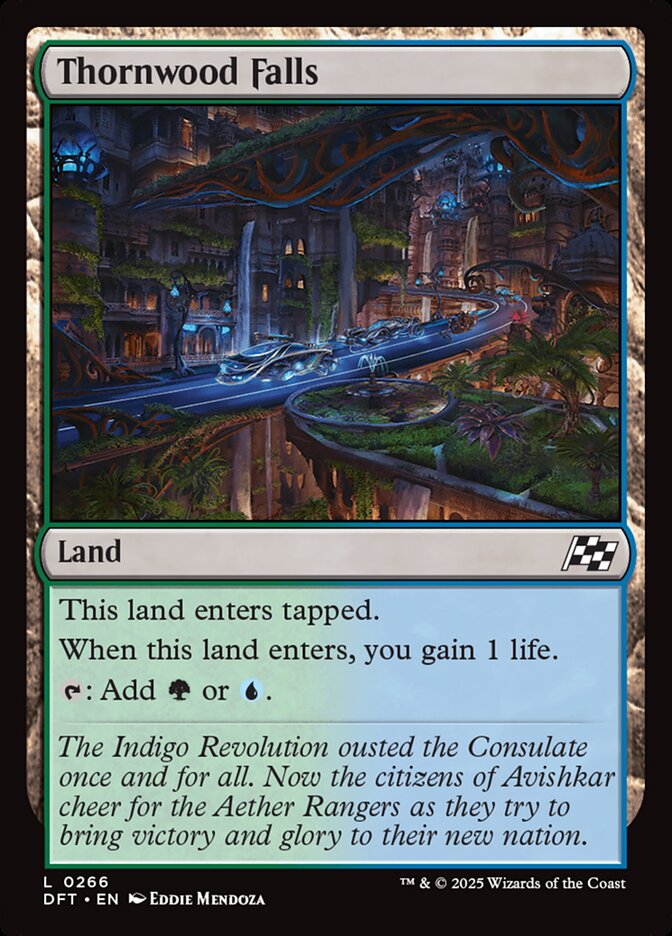 Thornwood Falls – Common Magic: The Gathering card from Aetherdrift (#266)
