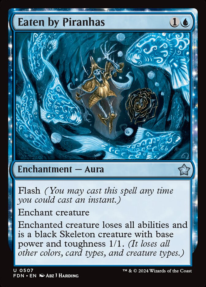 Eaten by Piranhas – Uncommon Magic: The Gathering card from Foundations (#507)