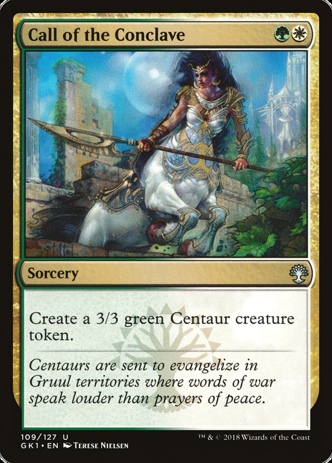 Call of the Conclave – Uncommon Magic: The Gathering card from GRN Guild Kit (#109)