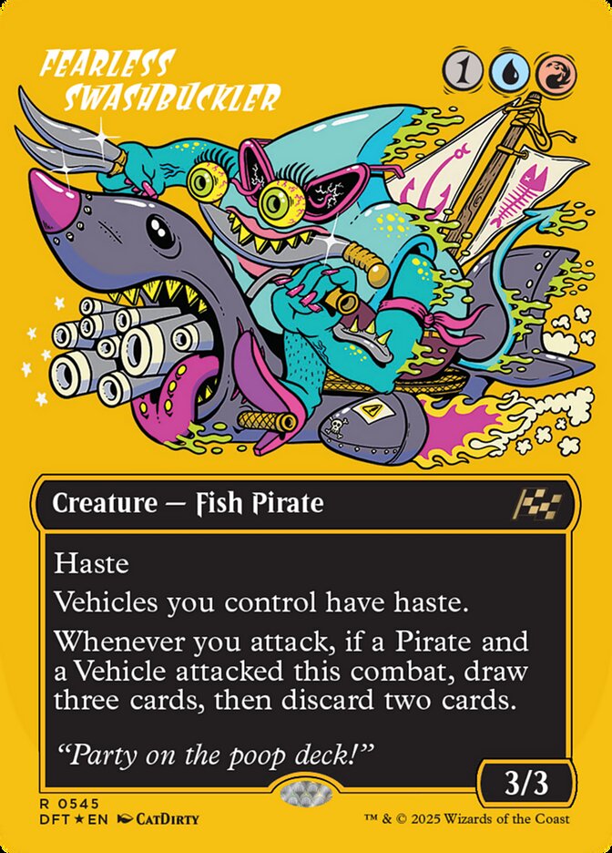 Fearless Swashbuckler – Rare Magic: The Gathering card from Aetherdrift (#545)