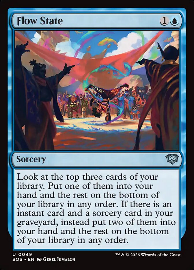 Flow State – Uncommon Magic: The Gathering card from Secrets of Strixhaven (#49)