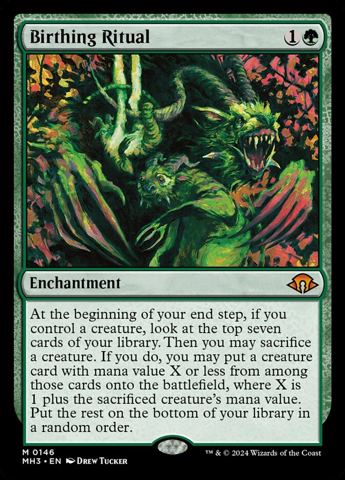 Birthing Ritual – Mythic Magic: The Gathering card from Modern Horizons 3 (#146)