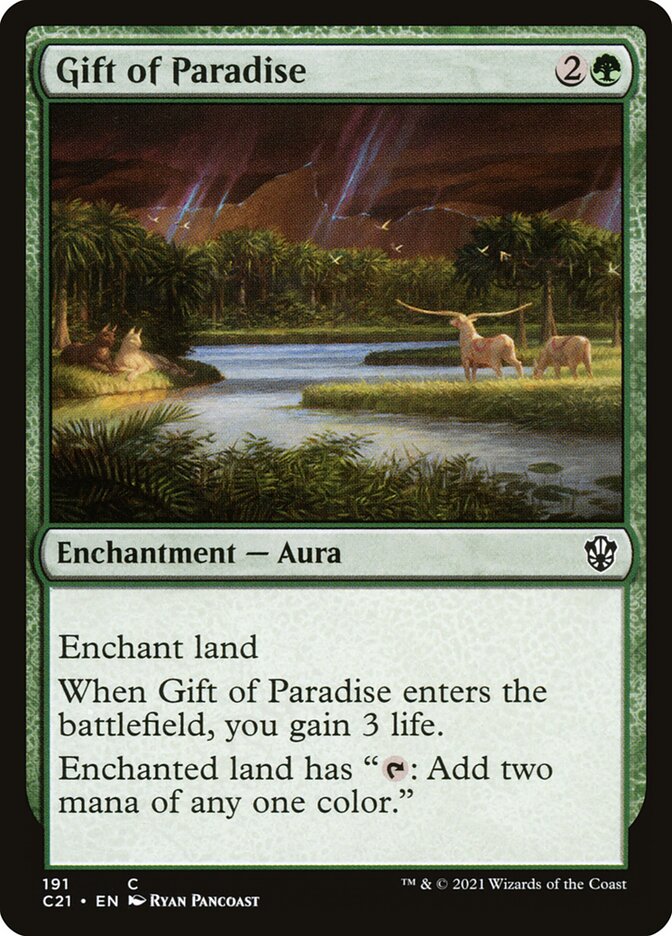 Gift of Paradise – Common Magic: The Gathering card from Commander 2021 (#191)
