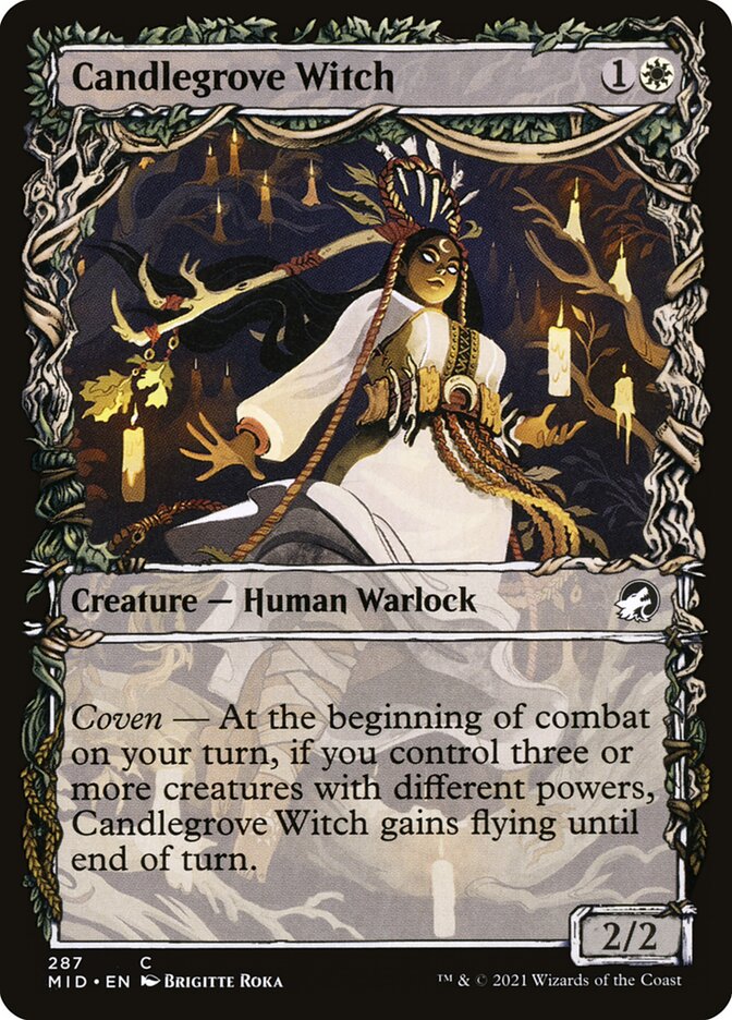Candlegrove Witch – Common Magic: The Gathering card from Innistrad: Midnight Hunt (#287)