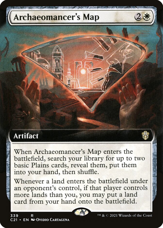 Archaeomancer's Map – Rare Magic: The Gathering card from Commander 2021 (#339)