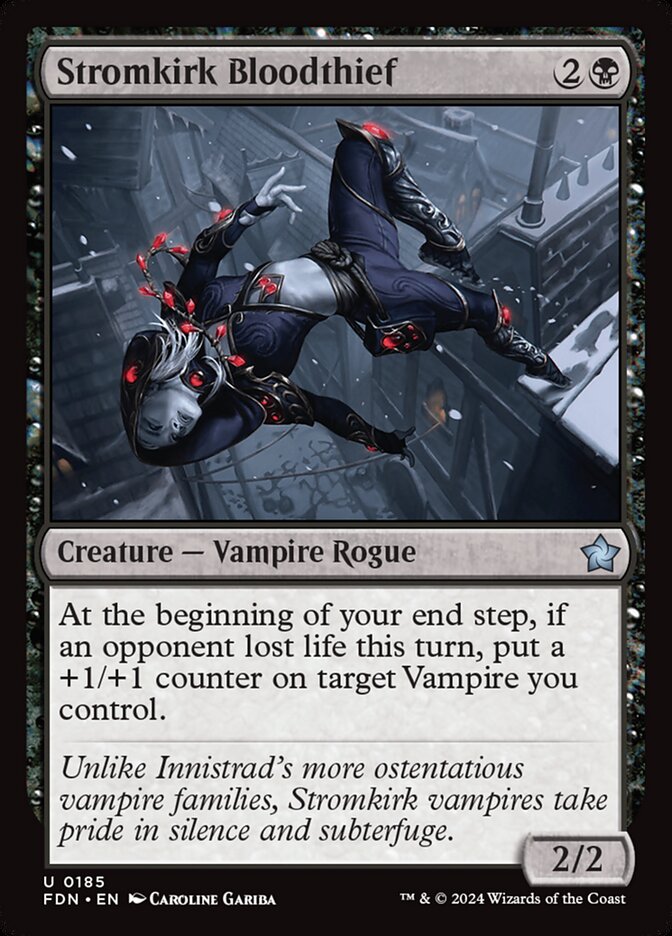 Stromkirk Bloodthief – Uncommon Magic: The Gathering card from Foundations (#185)