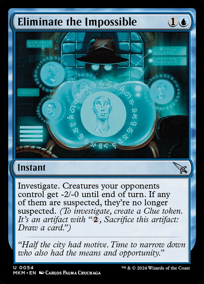 Eliminate the Impossible – Uncommon Magic: The Gathering card from Murders at Karlov Manor (#54)