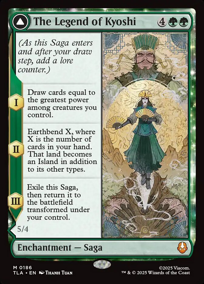 The Legend of Kyoshi // Avatar Kyoshi – Mythic Magic: The Gathering card from Avatar: The Last Airbender (#186)