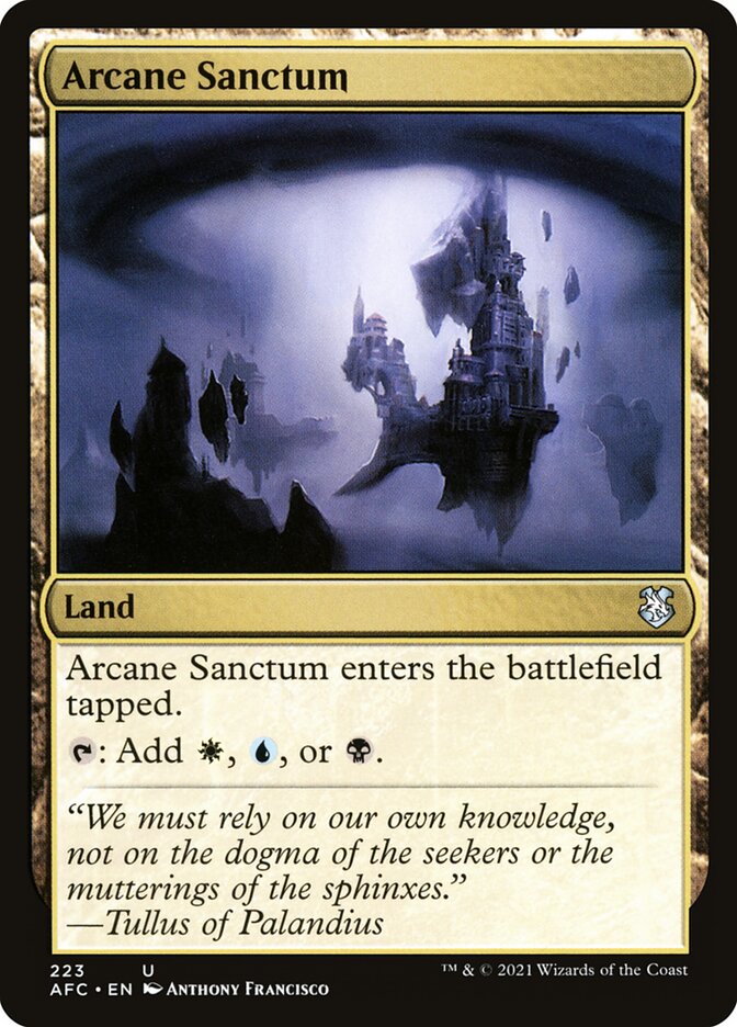 Arcane Sanctum – Uncommon Magic: The Gathering card from Forgotten Realms Commander (#223)