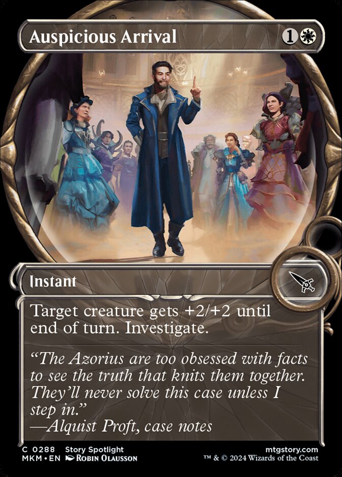 Auspicious Arrival – Common Magic: The Gathering card from Murders at Karlov Manor (#288)