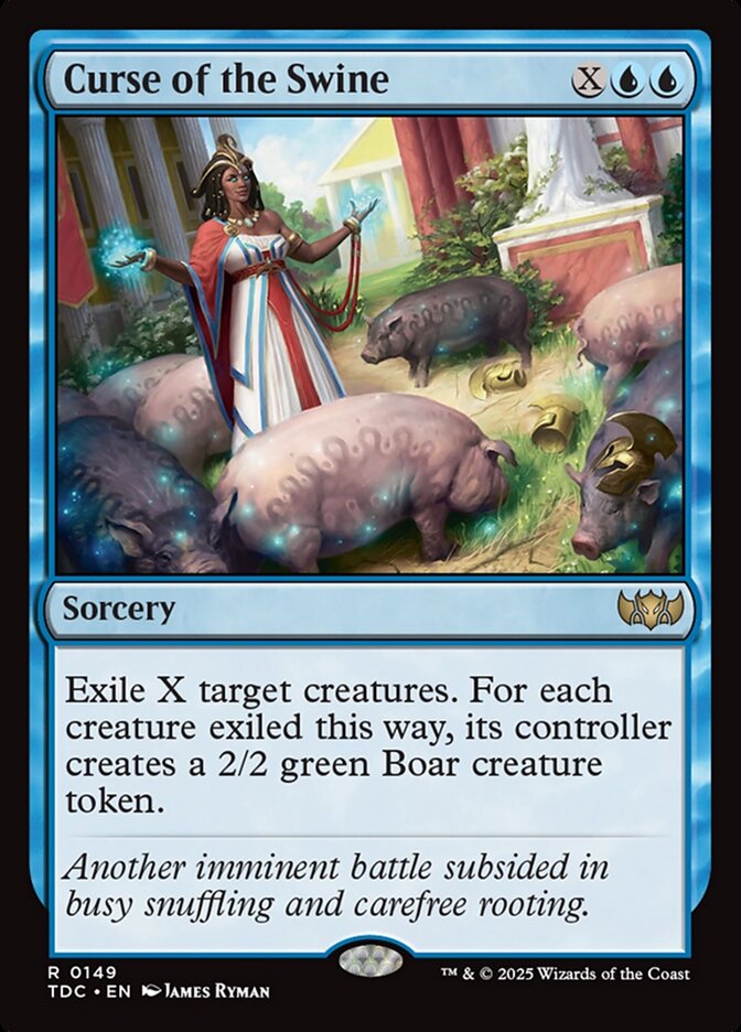 Curse of the Swine – Rare Magic: The Gathering card from Tarkir: Dragonstorm Commander (#149)