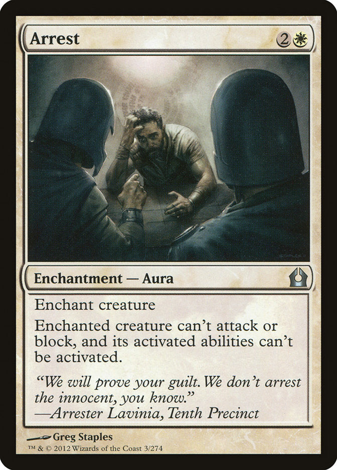 Arrest – Uncommon Magic: The Gathering card from Return to Ravnica (#3)