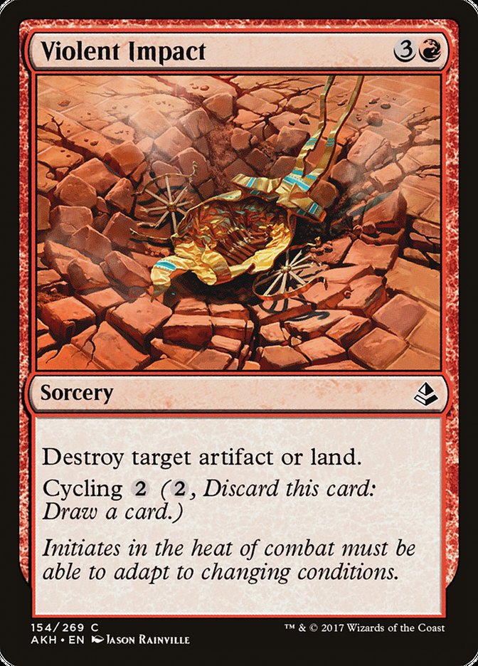 Violent Impact – Common Magic: The Gathering card from Amonkhet (#154)