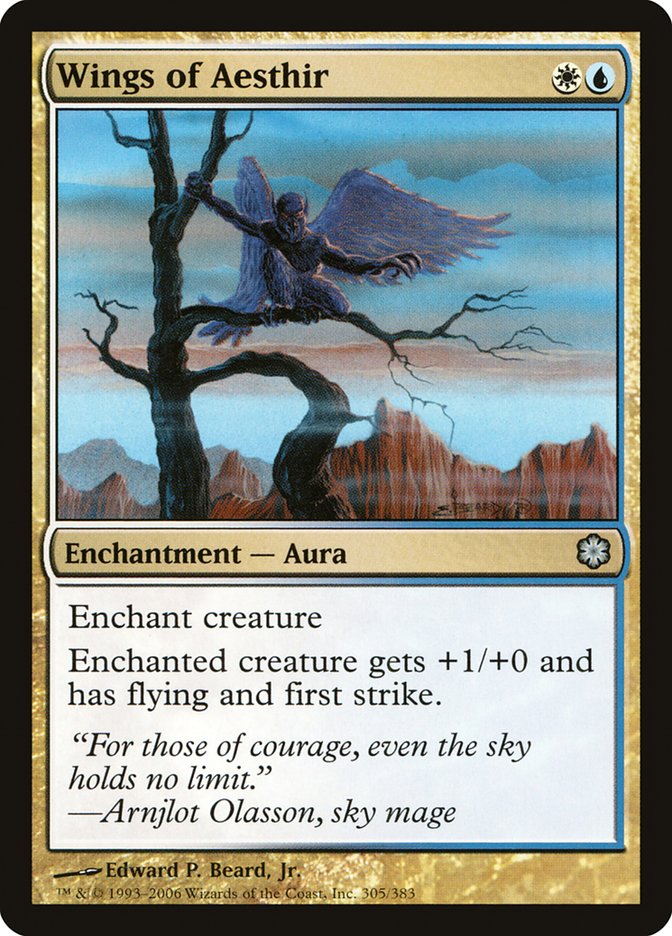 Wings of Aesthir – Uncommon Magic: The Gathering card from Coldsnap Theme Decks (#305)