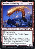 Atsushi, the Blazing Sky – Mythic Magic: The Gathering card from Kamigawa: Neon Dynasty Promos (#134s)