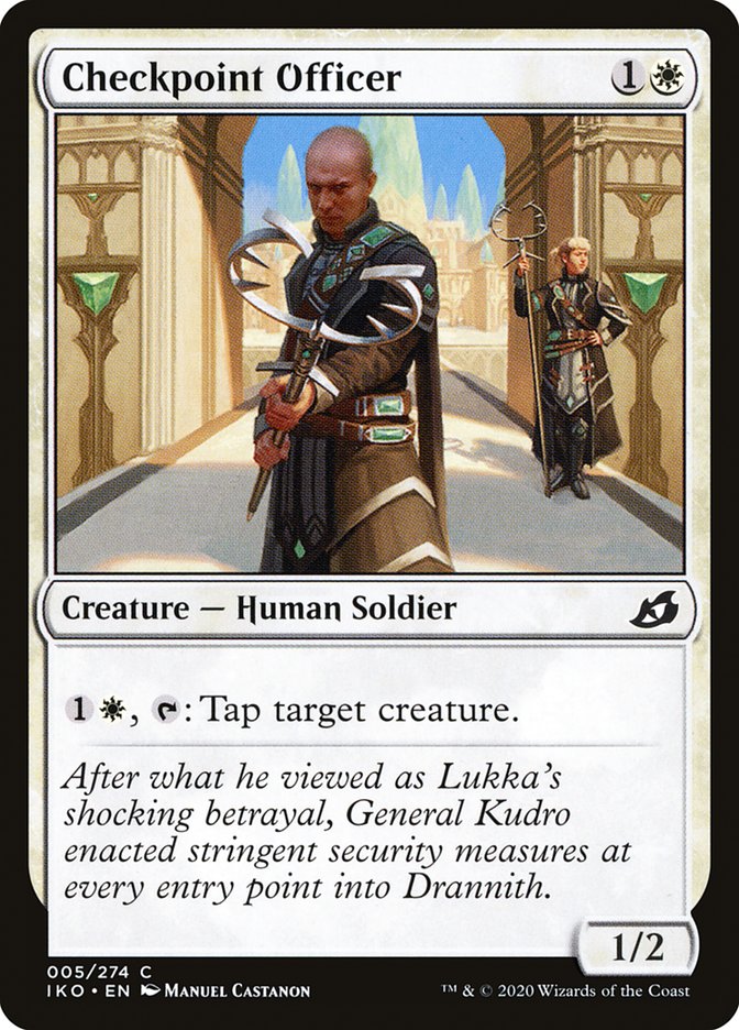 Checkpoint Officer – Common Magic: The Gathering card from Ikoria: Lair of Behemoths (#5)