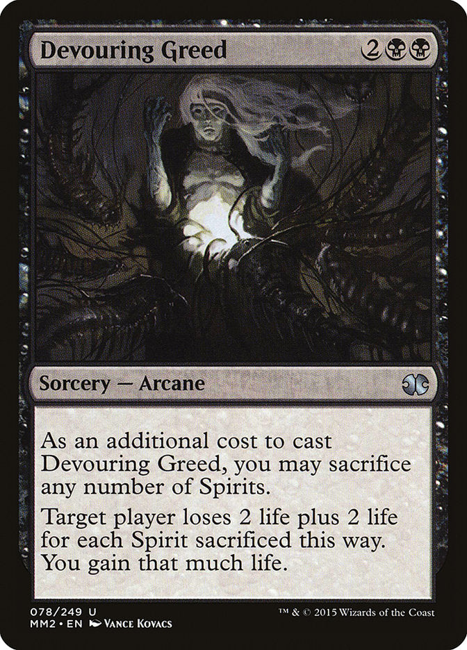Devouring Greed – Uncommon Magic: The Gathering card from Modern Masters 2015 (#78)