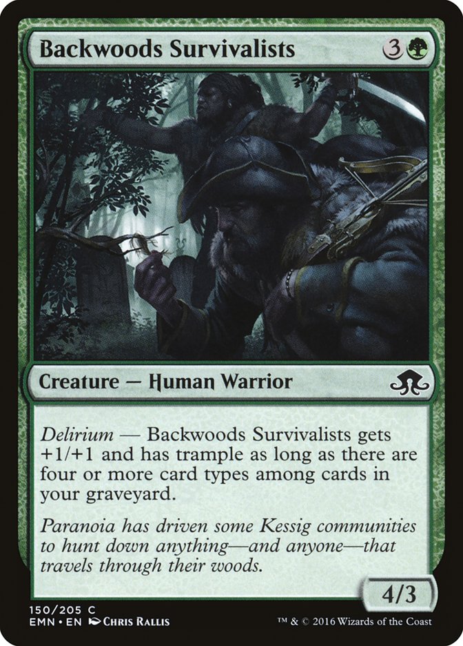 Backwoods Survivalists – Common Magic: The Gathering card from Eldritch Moon (#150)