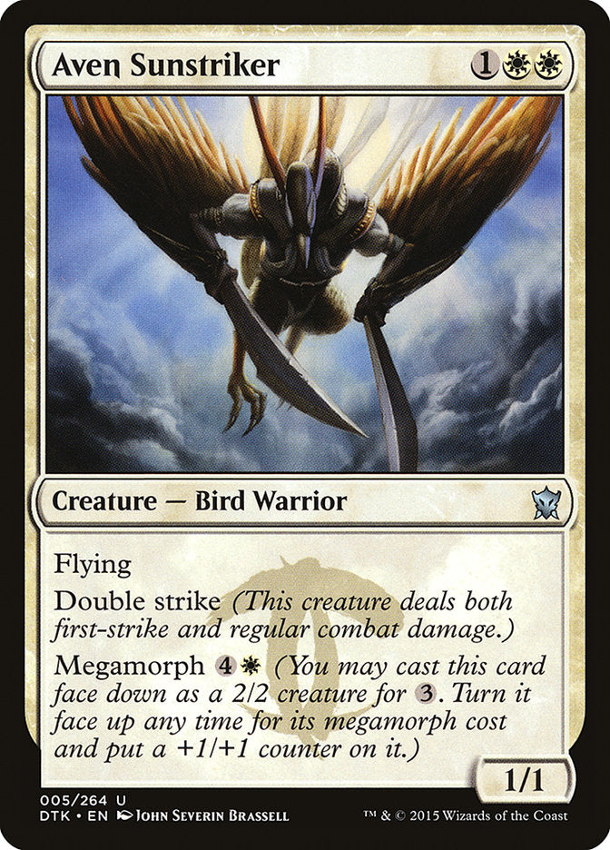 Aven Sunstriker – Uncommon Magic: The Gathering card from Dragons of Tarkir (#5)