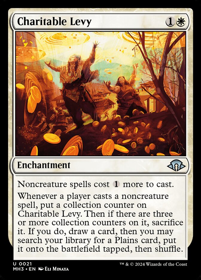 Charitable Levy – Uncommon Magic: The Gathering card from Modern Horizons 3 (#21)