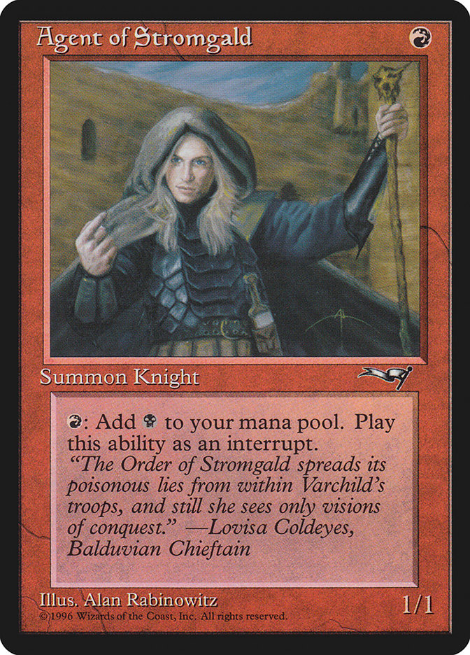 Agent of Stromgald – Common Magic: The Gathering card from Alliances (#64a)